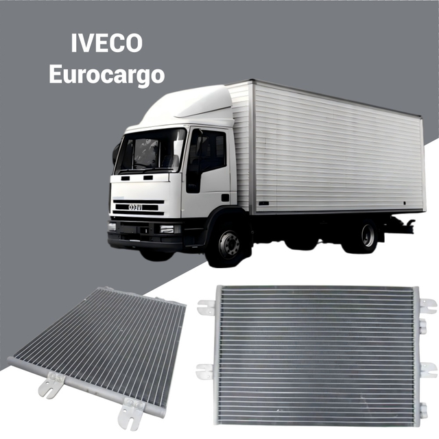 504022659 AC kondenz&aacute;tor IVECO Eurocargo 2000-2009-hez; Nagy teherb&iacute;r&aacute;s&uacute; teheraut&oacute;k HVAC hűt&eacute;si alkatr&eacute;sze; Nagykereskedelmi &aacute;ruk&eacute;szlet.