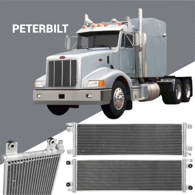 Condenseur AC 1803543 pour camion Peterbilt 362 1986-1989&nbsp;; Convient au moteur de 12,7 L&nbsp;; Pi&egrave;ce CVC en gros robuste