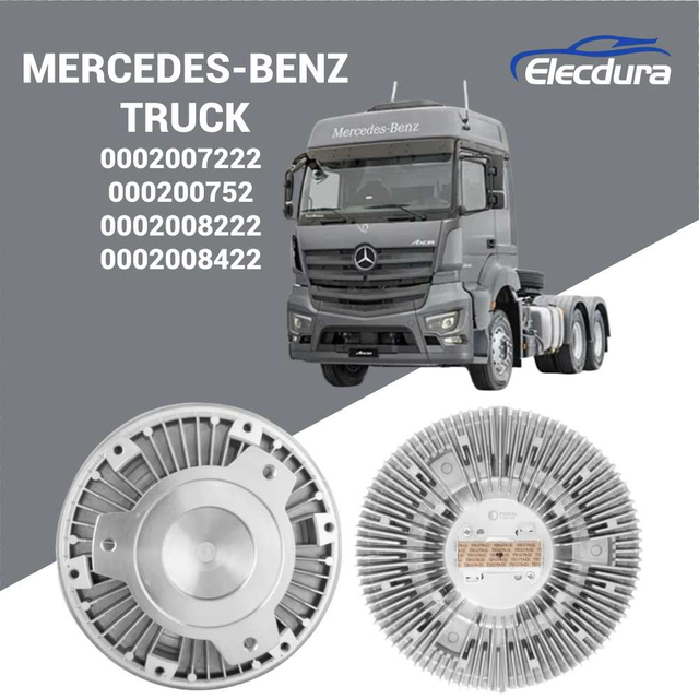 0002007222 Mechanische L&uuml;fterkupplung mit Rechtsdrehung, kompatibel mit den Hochleistungsmotoren Mercedes-Benz 4148AK und 1848AK