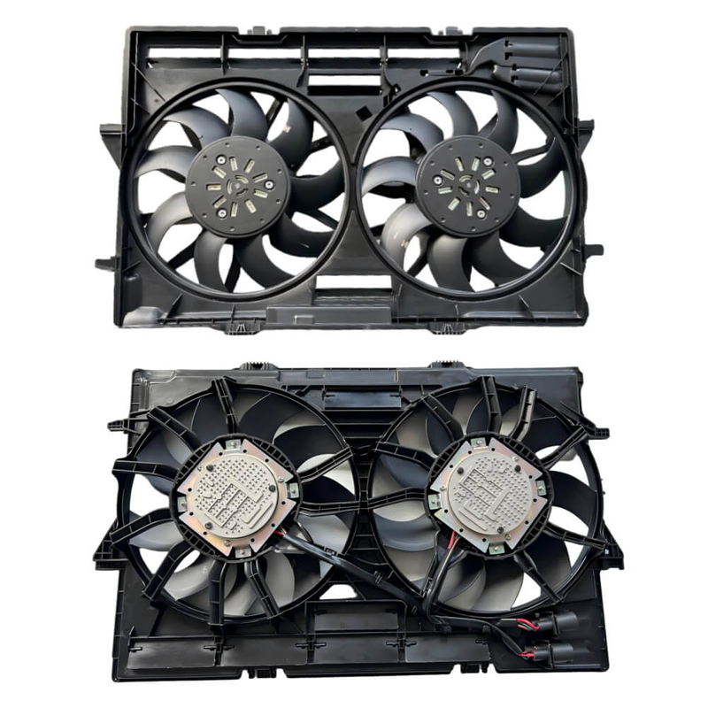 Conjunto da ventoinha de arrefecimento do radiador para Audi A8 2019-2025 8W0121207A Ventilador el&eacute;trico sem escova atacado