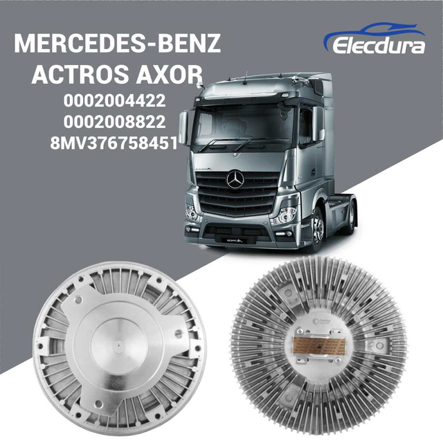 0002004422 Mechanische L&uuml;fterkupplung mit Rechtsdrehung, kompatibel mit den Dieselmotoren Mercedes-Benz Actros 1855 MP3 und 2646