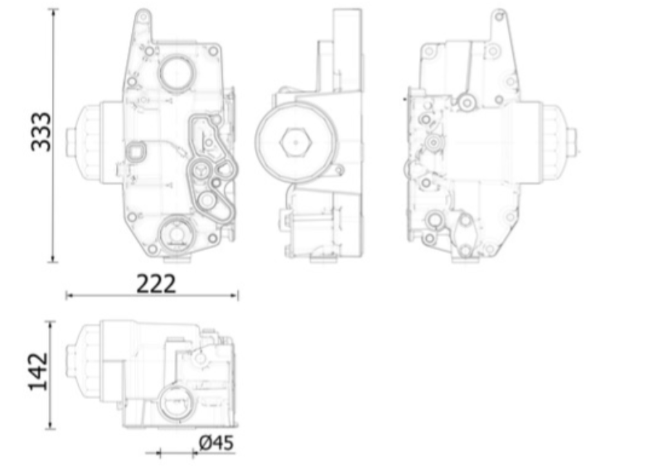 Hochwertige Deutz &Ouml;lk&uuml;hlerbaugruppe TCD2012L06 BF6M2012 TCD4L2012 OEM Ersatz im Gro&szlig;handel