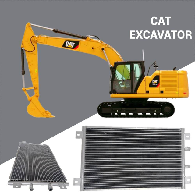 1640588 Conjunto de condensador de CA para excavadora Caterpillar 312C 315C 318C; Venta al por mayor de equipo pesado.