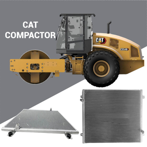 290-2789 Condensador de CA para compactador Cat CP-54B CS-68B; Se adapta al motor C4.4 C6.6; HVAC al por mayor de servicio pesado.