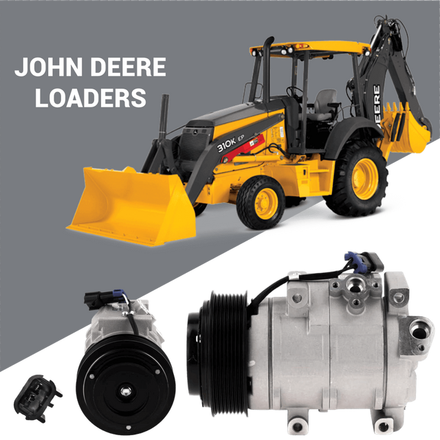 Compresor A/C 12V 10SRE18C RE326205 pentru &icirc;ncărcătorul John Deere 318E 320G 331G 333E furnizor en-gros OEM