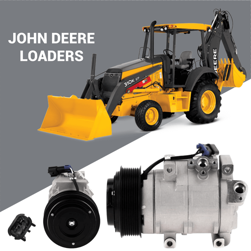 12V Компресор кондиціонера 10SRE18C RE326205 для John Deere навантажувача 318E 320G 331G 333E OEM оптовий постачальник