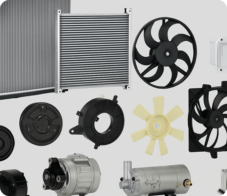 Durchsuchen Sie den vollst&auml;ndigen Katalog der Motork&uuml;hlungs- und Systemkomponenten