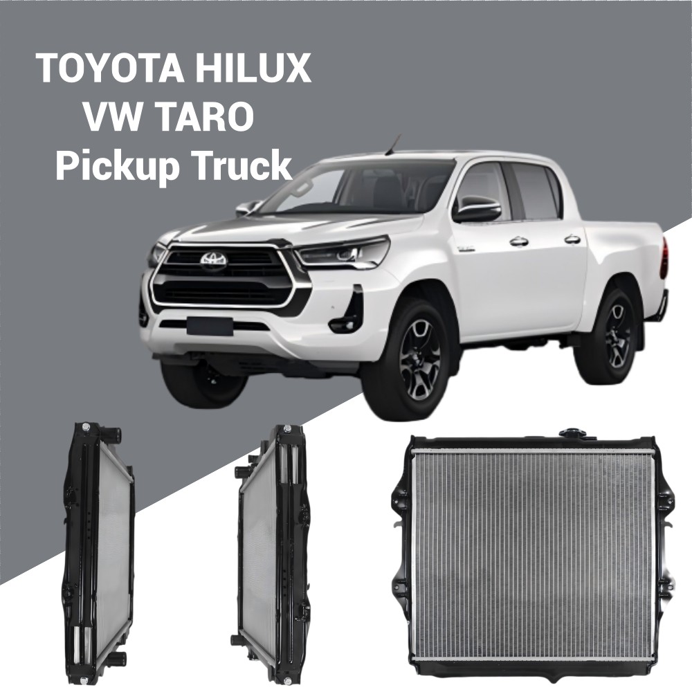 1640004010 หม้อน้ำแบบประสานสำหรับ Toyota Hilux 1993-2001 2.8L 2.3L