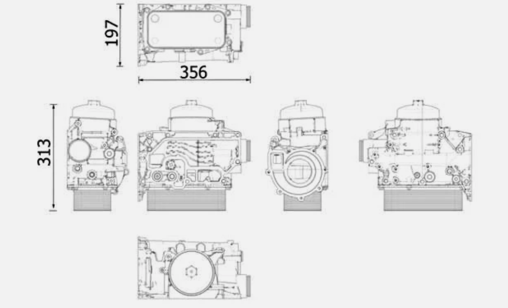 H&oslash;jkvalitets Deutz TCD2013 L06 4V oliek&oslash;lebokssamling 04901764 fabrik direkte engros