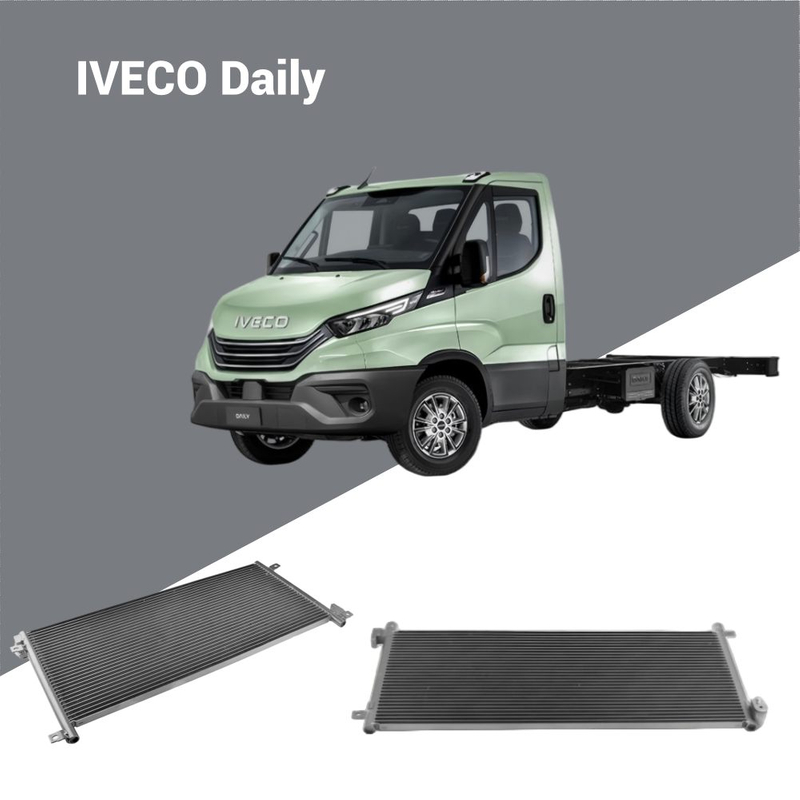 99487944 Конденсатор кондиціонера для IVECO Daily III 1999-2007; Компонент охолодження вантажівки оригінальної якості; Оптові постачання для B2B імпортерів.