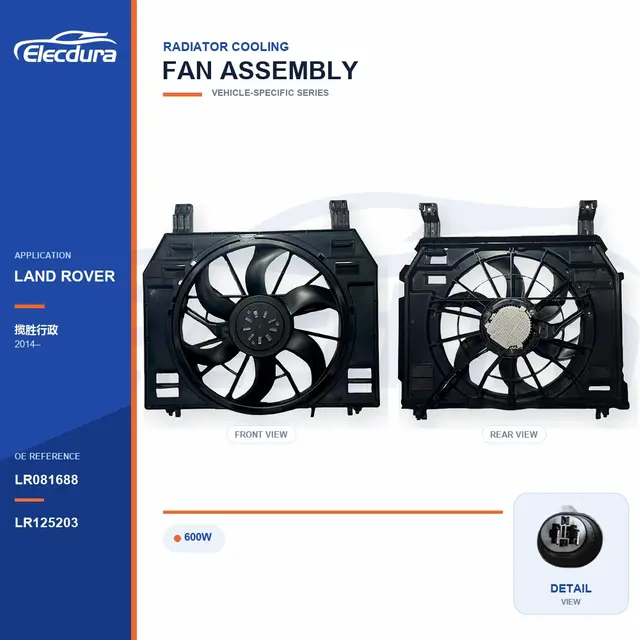 Gruppo elettroventola radiatore per Land Rover Range Rover 600W LR081688 Fornitura in grandi quantit&agrave;