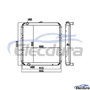 4429250 Hitachi ZX330-3G หม้อน้ำ