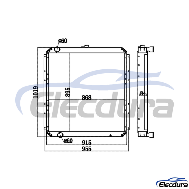 4429250 Hitachi ZX330-3G หม้อน้ำ