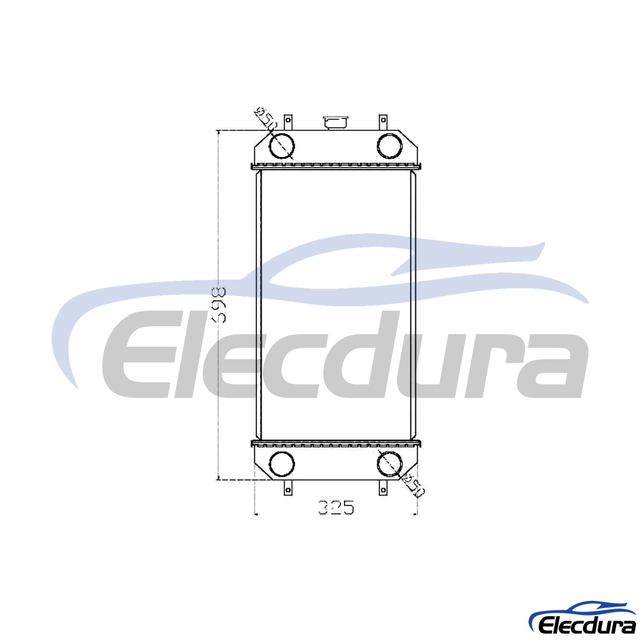 4668185 Hitachi ถังเก็บน้ำ ZX70-3 หม้อน้ำ