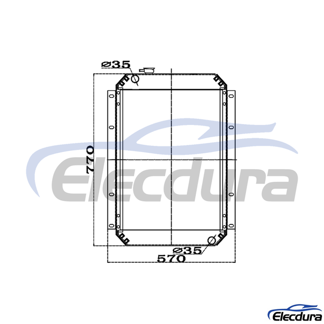 Tangki Air 202-00015B Doosan DH55-5/55-7 Radiator