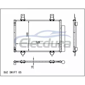 95310-62J00 Suzuki Swift 2005+ Конденсатор кондиционера