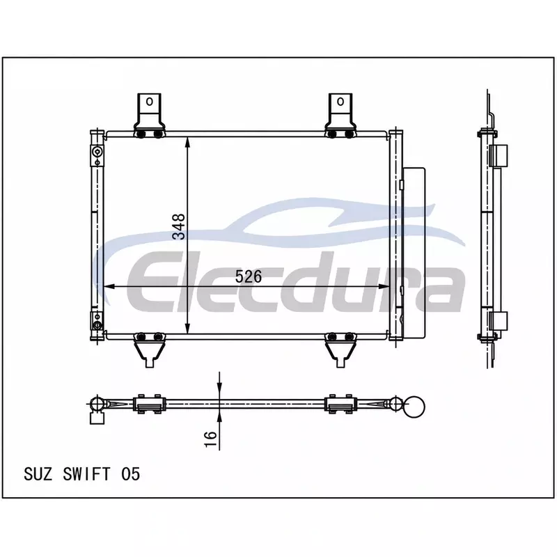 95310-62J00 Suzuki Swift 2005+ Συμπυκνωτής A/C
