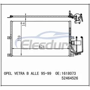1618073 Opel Vectra 1995-1999 Condensatore A/C