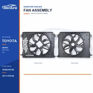 ชุดพัดลมระบายความร้อนหม้อน้ำ สำหรับการจัดหาจำนวนมากของ Toyota Sienna 16360-F0150