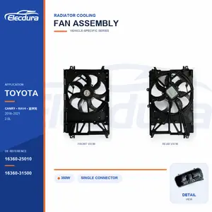 Ansamblu ventilator de răcire radiator pentru Toyota Camry / RAV4 350W 16360-25010 Aprovizionare &icirc;n vrac