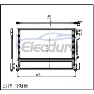9W7Z19712A Ansamblu condensator A/C Ford Crown Victoria 2006-2011