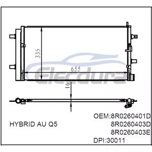 Condensatore aria condizionata 8R0260401D Audi A6 2011-2016