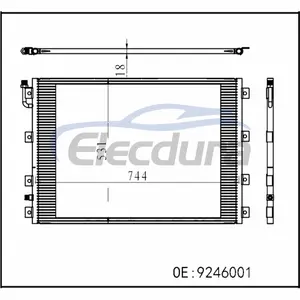 K122125 Kenworth T400 1995-2007 Condensator A/C