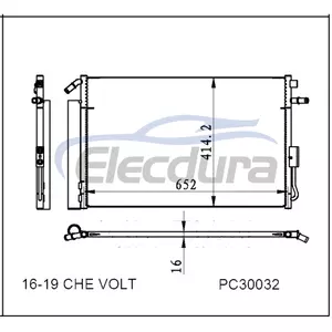 23331307 Kondensor AC Chevrolet Volt 2016-2019