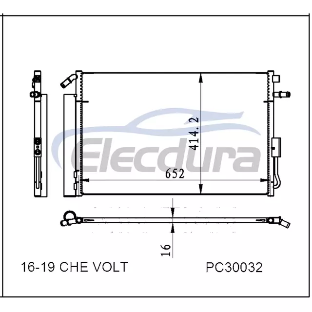 23331307 Chevrolet Volt 2016-2019 Συμπυκνωτής A/C