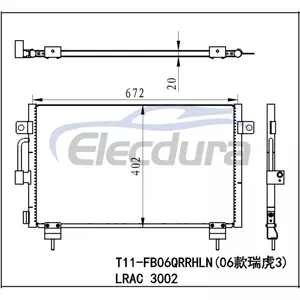 T118105110 Chery Tiggo Fl 2013+ Condensador A/C