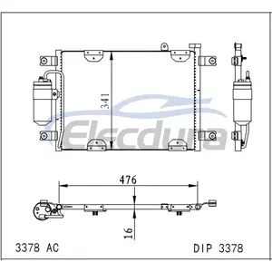 9531065D00 Suzuki Grand Vitara 2000-2019 Condenseur de climatisation