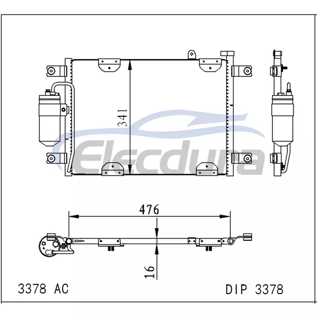 9531065D00 Suzuki Grand Vitara 2000-2019 Skraplacz klimatyzacji