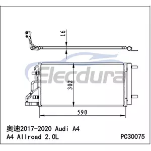97606-F2200 Hyundai Elantra 2017–2018 A/C-Kondensatorbaugruppe