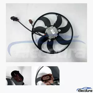 Volkswagen Jetta, Passat, Golf, Tiguan, Tiguan Limited, Beetle, CC, Eos, GTI Silnik wentylatora chłodnicy 1K0959455CQ...