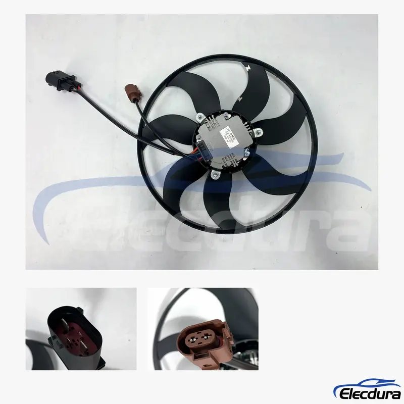 Volkswagen Jetta, Passat, Golf, Tiguan, Tiguan Limited, Beetle, CC, Eos, GTI Вентилятор охлаждения радиатора Мотор 1K0959455CQ...