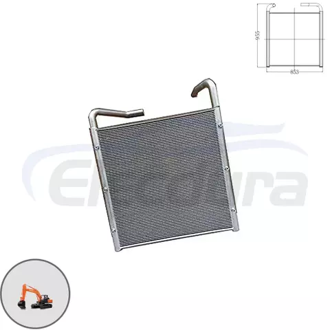 4370983 Hitachi EX200-5 pendingin oli hidrolik pengganti purnajual grosir untuk distributor suku cadang ekskavator
