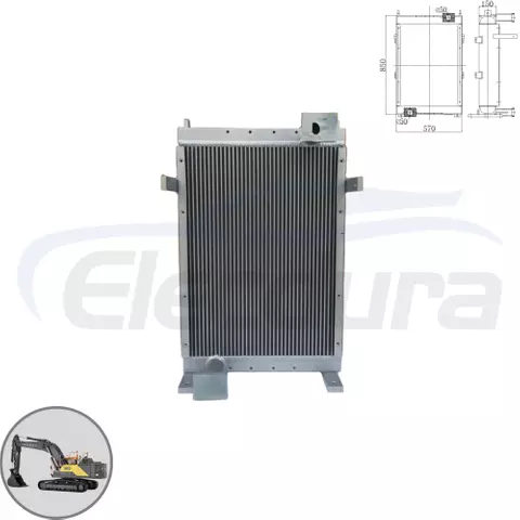 Fornitore all'ingrosso del radiatore dell'olio Volvo EC330B per carichi pesanti 14545518