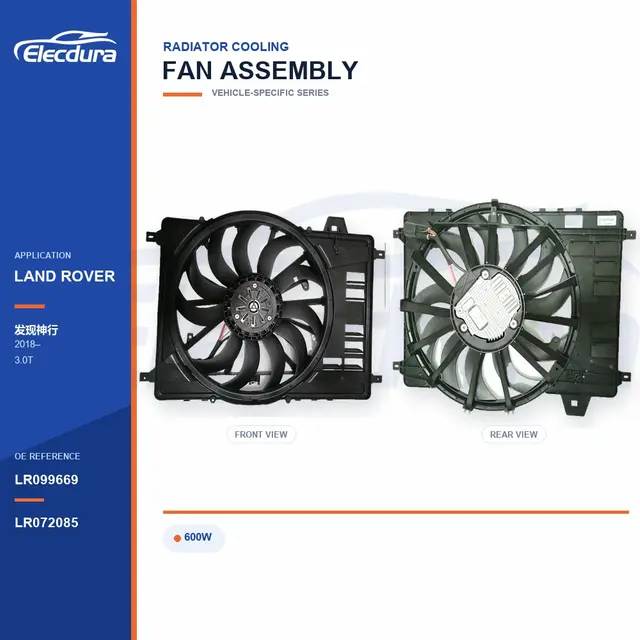 Rakitan kipas pendingin radiator untuk Pasokan Massal Land Rover Discovery Sport 600W LR099669