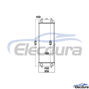 4668378 Hitachi ZX120-3 vandtank K&oslash;ler kerne