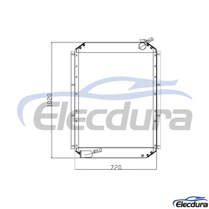 4193293 Hitachi Serbatoio dell'acqua EX300-1 Radiatore