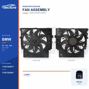 مجموعة مروحة تبريد الردياتير لـ BMW F25 / F45 600W 17427560877 توريد بالجملة