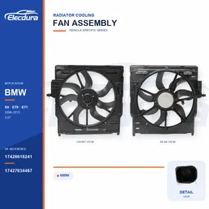 ラジエーター冷却ファンASSY BMW E70 / E71 600W 17428618241バルク電源