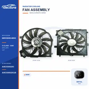 Ensemble ventilateur de refroidissement de radiateur pour Mercedes-Benz G463 / G500 850W A4635000293 Approvisionnement en vrac