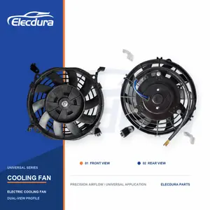 범용 라디에이터 냉각 팬 7인치 곡선 블레이드 160W 도매