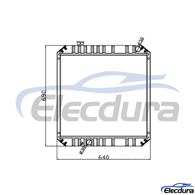 203-03-56120 KOMATSU PC100-5/120-5 Chladič