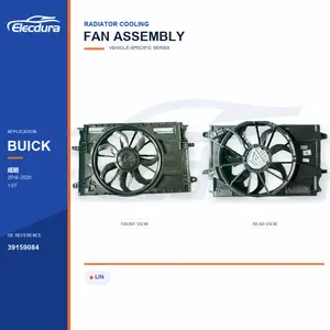 Radiateurkoelventilator compleet voor Buick Verano 39159084 bulklevering