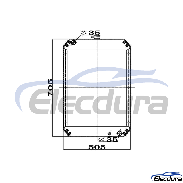 11M8-40100 Gruppo principale del motore del serbatoio dell'acqua Hyundai R55-7 R55W-7 Radiatore