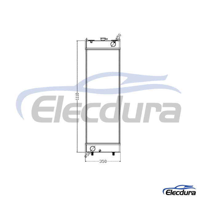 20Y-03-41651 KOMATSU PC200-8 Wide verze Chladič