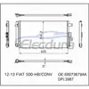 68073679AA Fiat 500 2012-2013 Condensator A/C