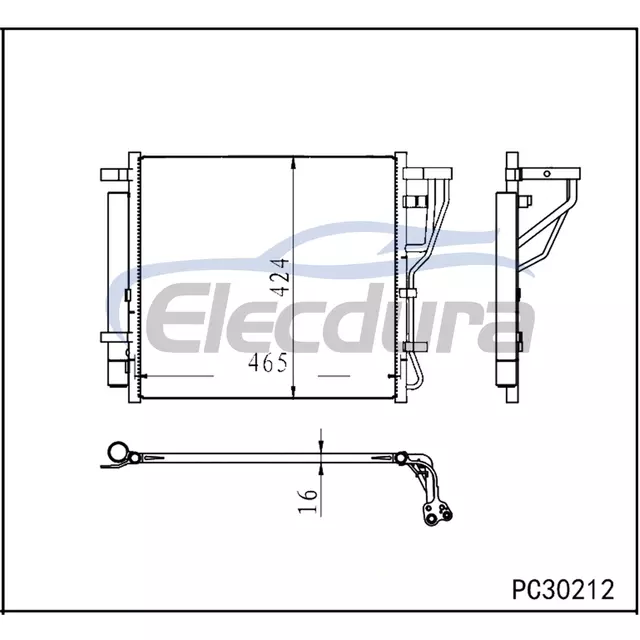 97606L3000 Kia K5 2021-2023 A/C kondensator